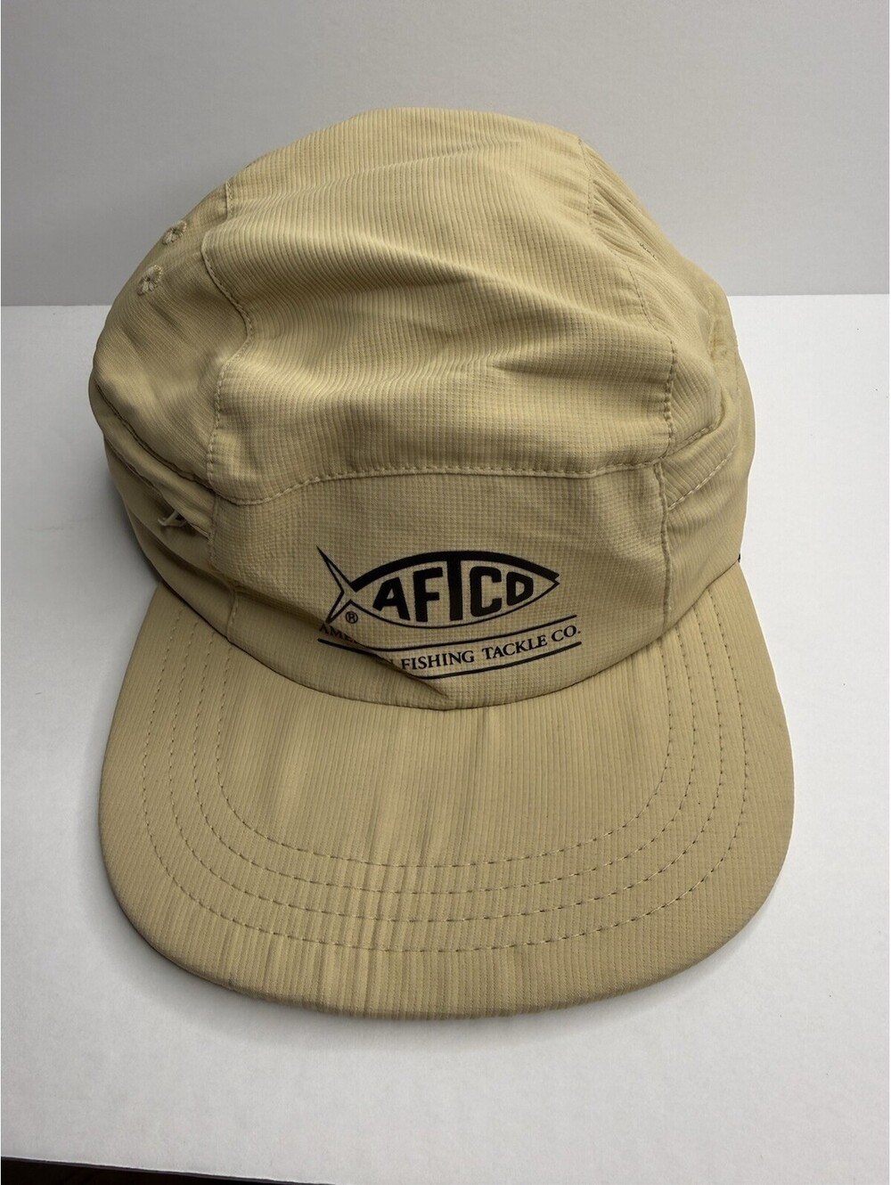 American Fishing Tackle Co Fishing Hat Brown Outdoor Hunting Sun. 2A79